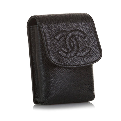 Chanel CC Caviar Cigarette Case (SHG-2xfZyP)