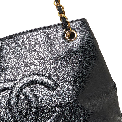 Chanel CC Caviar Shoulder Bag (SHG-zjjk0p)