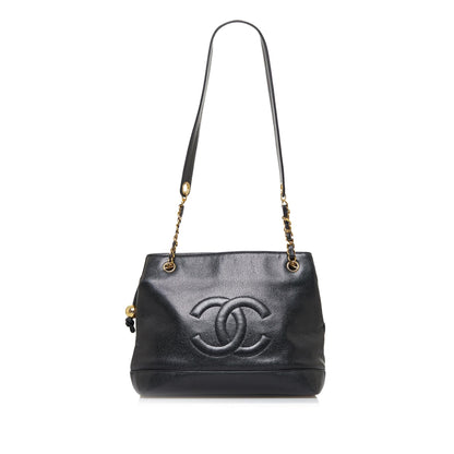 Chanel CC Caviar Shoulder Bag (SHG-zjjk0p)