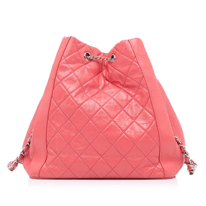 Chanel CC Chain Drawstring Bucket Bag (SHG-qKByHL)