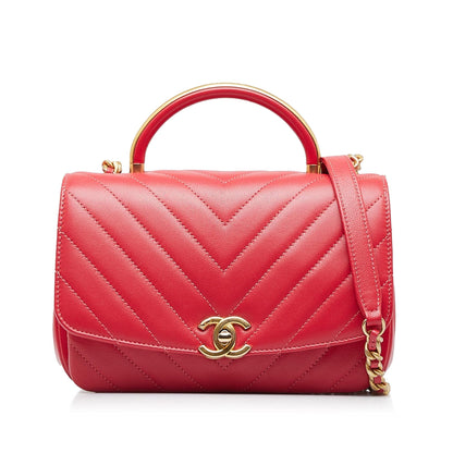 Chanel CC Chevron Flap Satchel (SHG-6gfEUs)