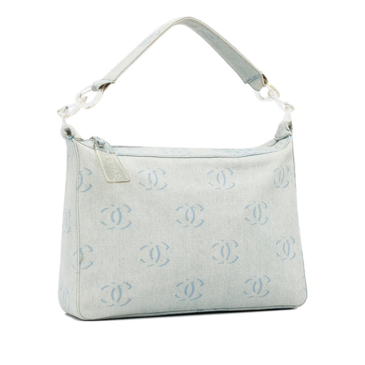 Chanel CC Denim Shoulder Bag (SHG-EFvBLv)