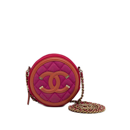 Chanel CC Filigree Jersey Crossbody Bag (SHG-ayanHz)