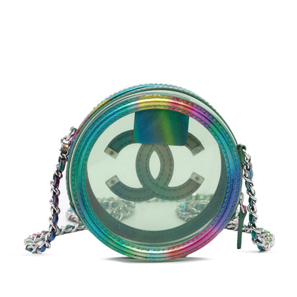 Chanel CC Filigree Rainbow Round Crossbody Bag (SHG-0DW1pp)