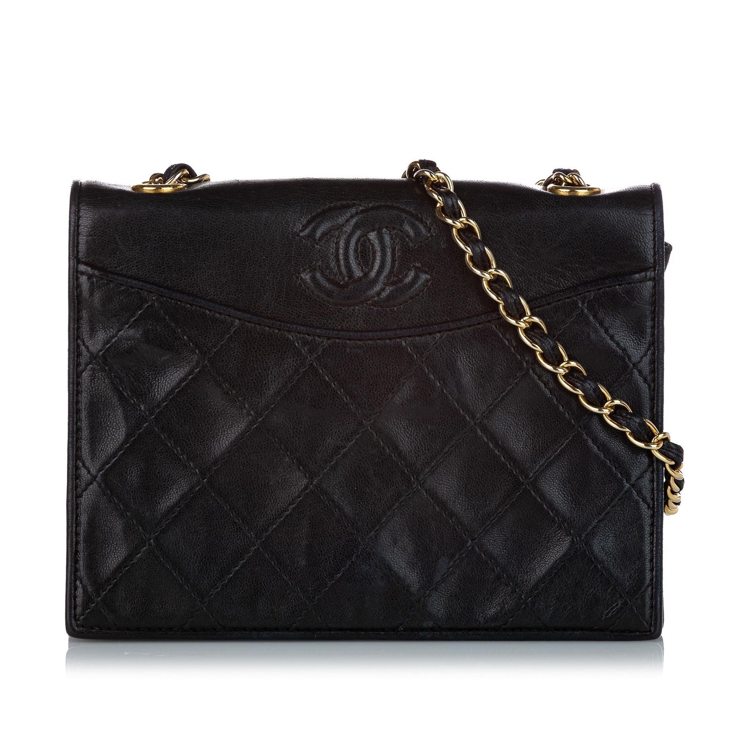 Chanel CC Timeless Lambskin Leather Shoulder Bag (SHG-YHmEE4)