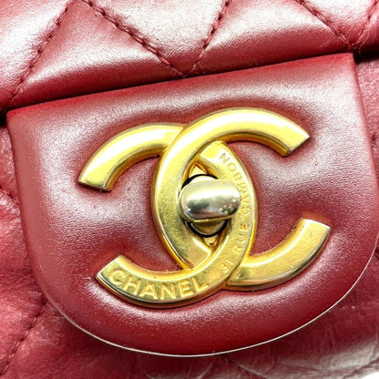 Chanel CC Timeless Lambskin Leather Single Flap Bag (SHG-29597)