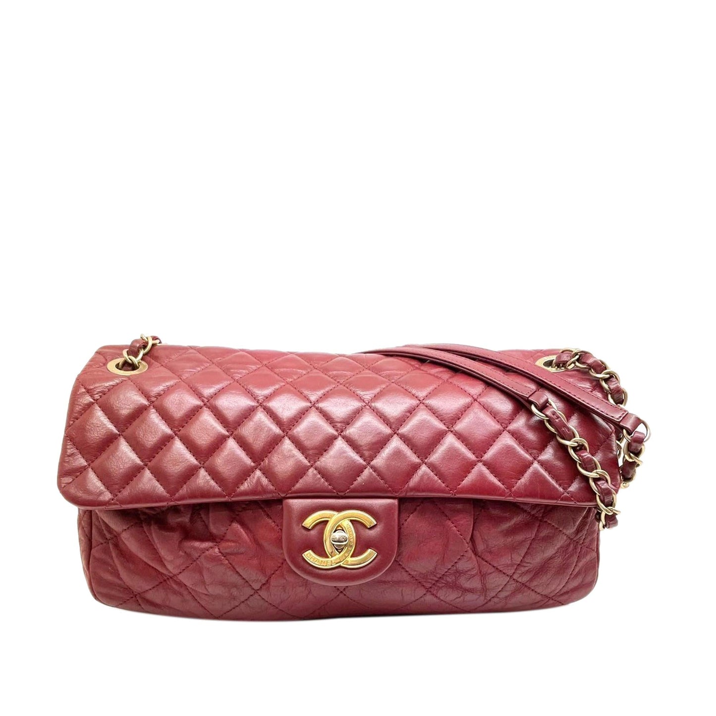 Chanel CC Timeless Lambskin Leather Single Flap Bag (SHG-29597)