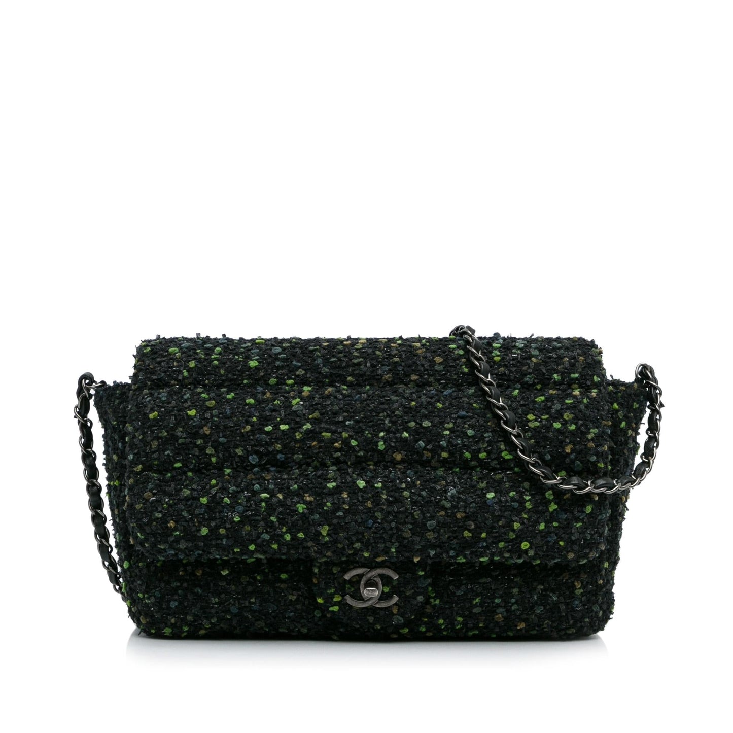 Chanel CC Tweed Flap Bag (SHG-l4FrFd)