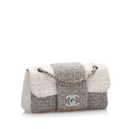 Chanel CC Tweed Single Flap Bag (SHG-5wHBEY)