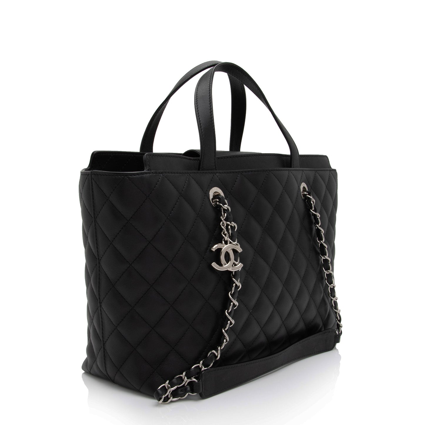 Chanel Calfskin CC Large Shopping Tote (SHF-kkslci)