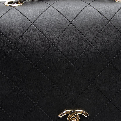 Chanel Calfskin Triple Compartment Flap Bag (SHF-19403)