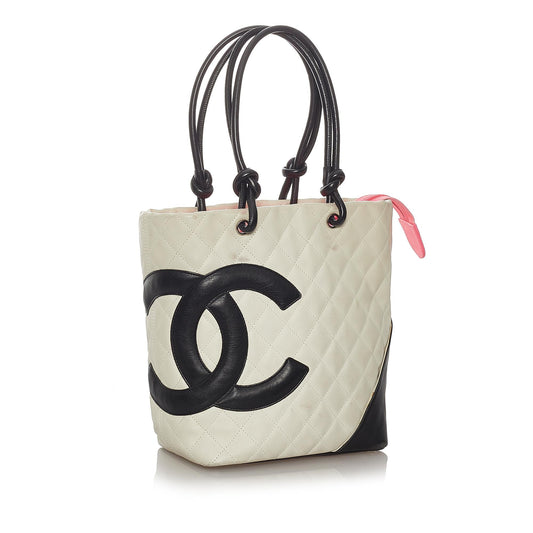 Chanel Cambon Ligne Lambskin Leather Tote Bag (SHG-27559)