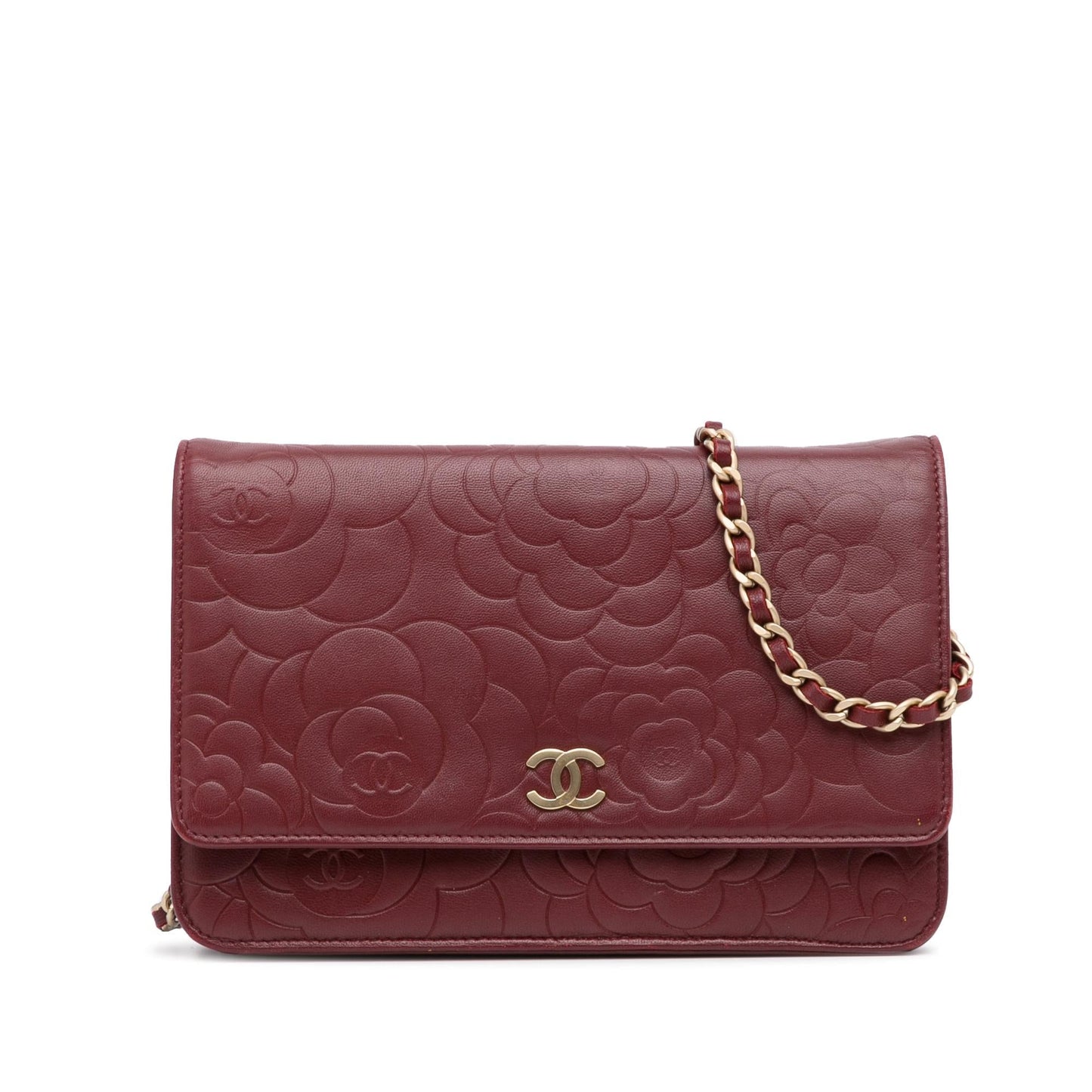 Chanel Camellia CC Wallet On Chain (SHG-HpTlgX)