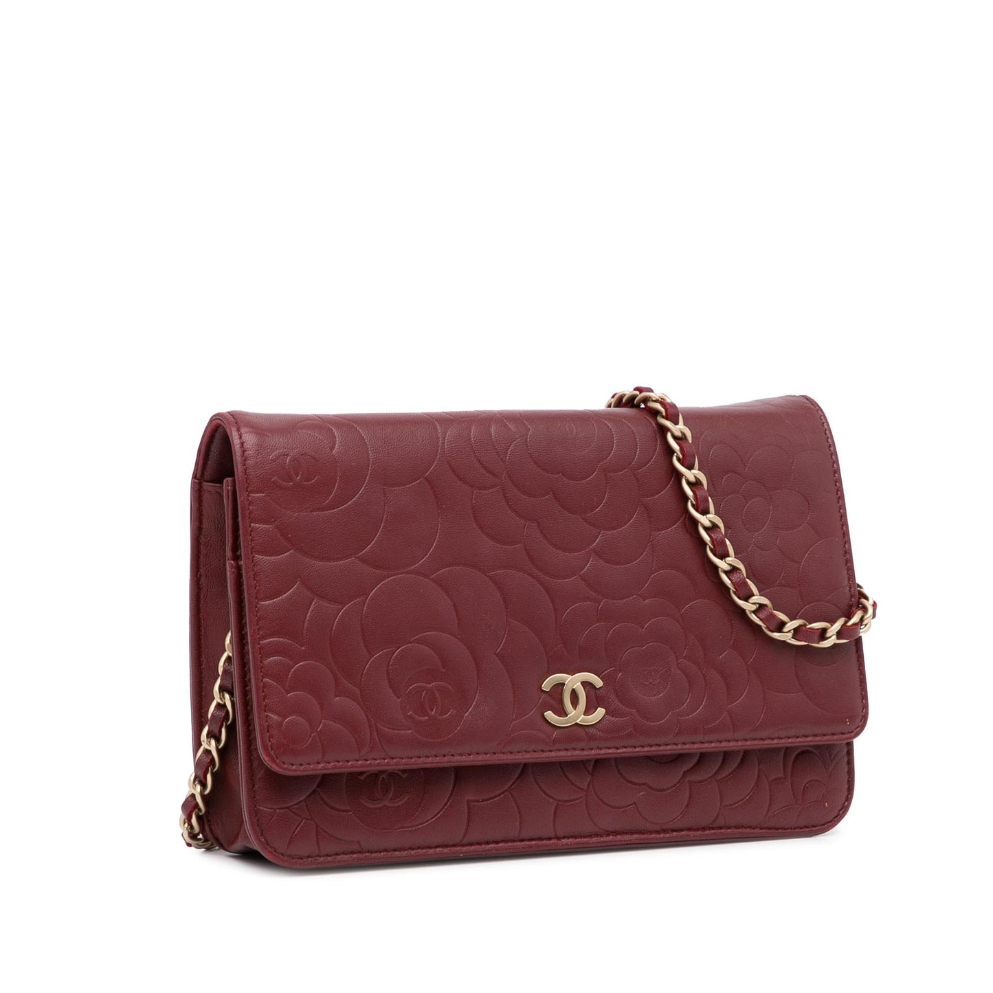 Chanel Camellia CC Wallet On Chain (SHG-HpTlgX)