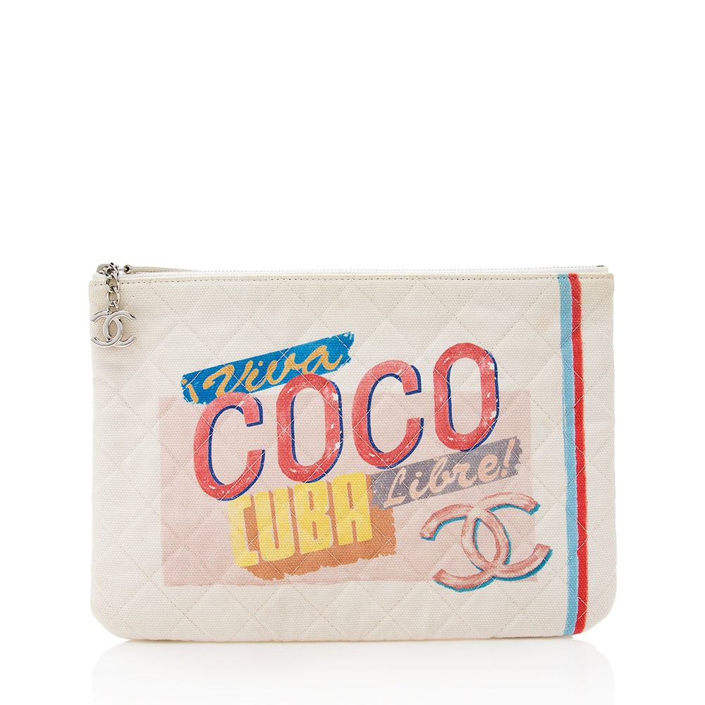 Chanel Canvas Coco Cuba Pouch - FINAL SALE (SHF-18094)