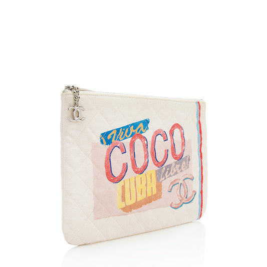 Chanel Canvas Coco Cuba Pouch - FINAL SALE (SHF-18094)