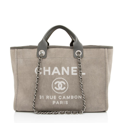 Chanel Canvas Deauville Medium Tote (SHF-6z6SKD)