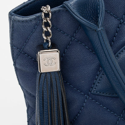 Chanel Canvas Medallion Tassel Tote (SHF-14100)