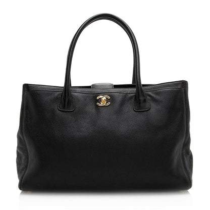 Chanel Caviar Leather Cerf Classic Executive Tote (SHF-21329)