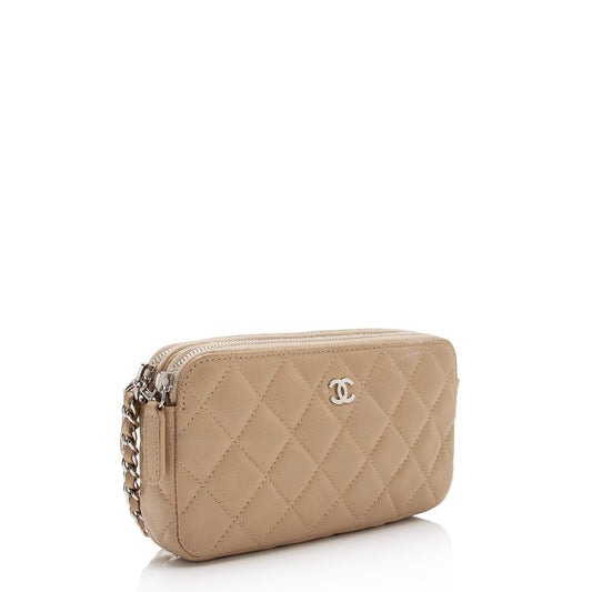 Chanel Caviar Leather Classic Clutch with Chain (SHF-e5R9s1)