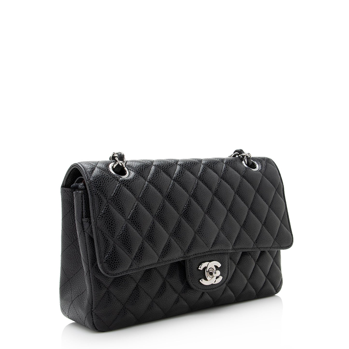 Chanel Caviar Leather Classic Medium Double Flap Bag - FINAL SALE (SHF-22835)