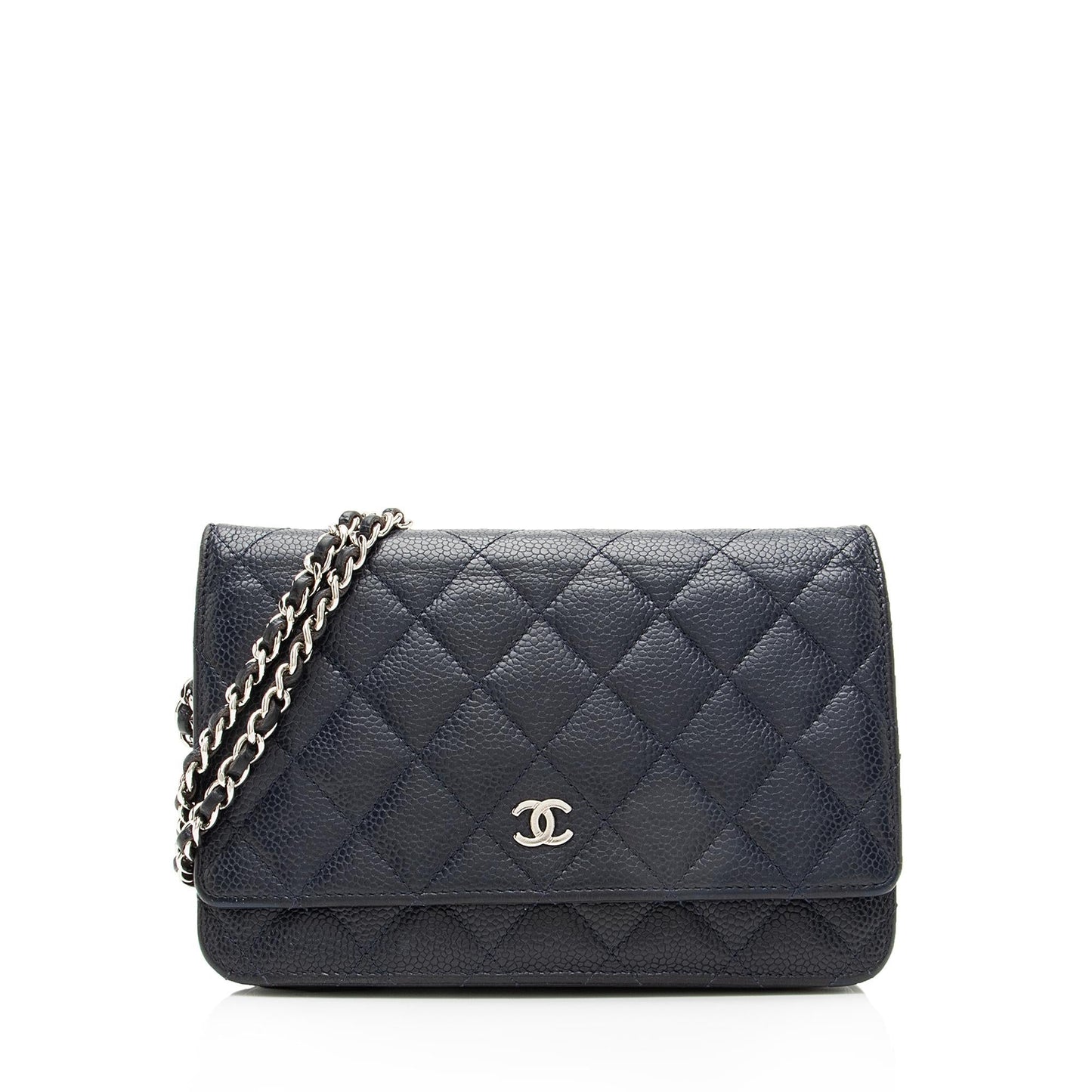 Chanel Caviar Leather Classic Wallet on Chain Bag (SHF-23078)