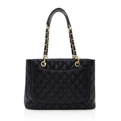 Chanel Caviar Leather Grand Shopping Tote (SHF-18737)