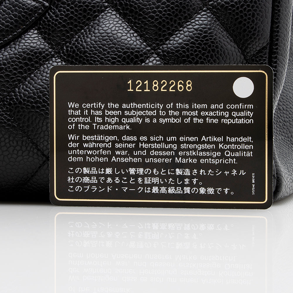 Chanel Caviar Leather Grand Shopping Tote (SHF-21293)