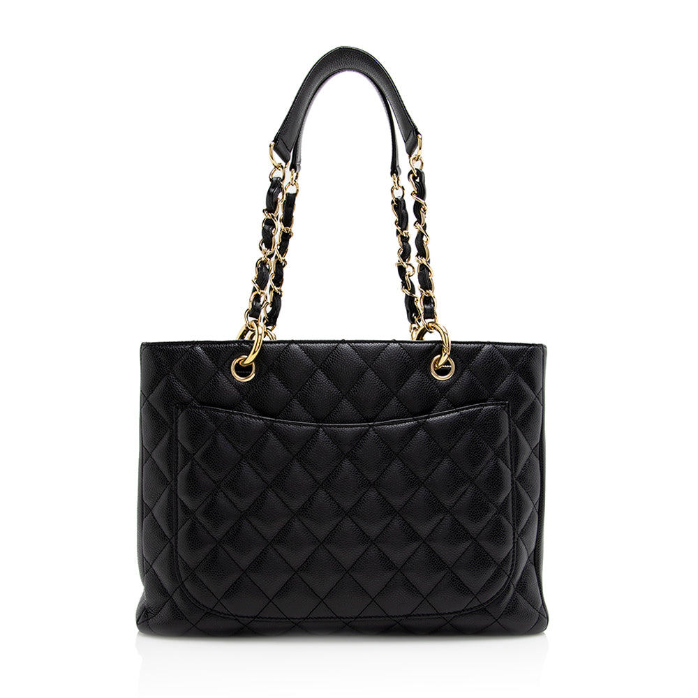 Chanel Caviar Leather Grand Shopping Tote (SHF-21293)