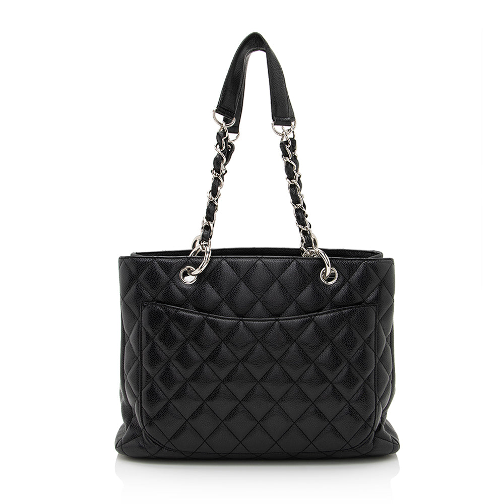 Chanel Caviar Leather Grand Shopping Tote (SHF-21609)