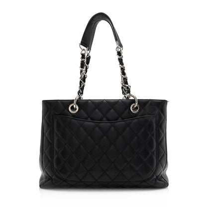 Chanel Caviar Leather Grand Shopping Tote (SHF-21543)