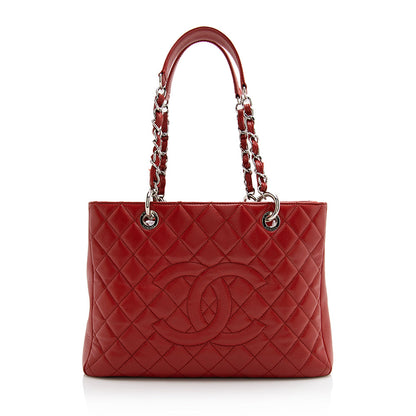 Chanel Caviar Leather Grand Shopping Tote (SHF-21941)