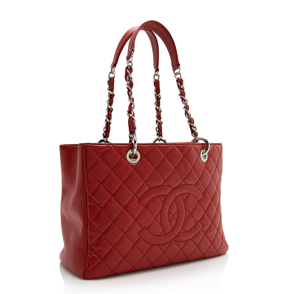 Chanel Caviar Leather Grand Shopping Tote (SHF-21941)