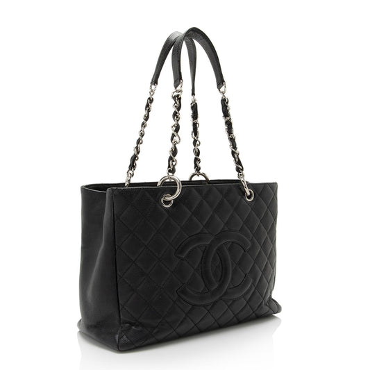 Chanel Caviar Leather Grand Shopping Tote (SHF-fYvFEO)