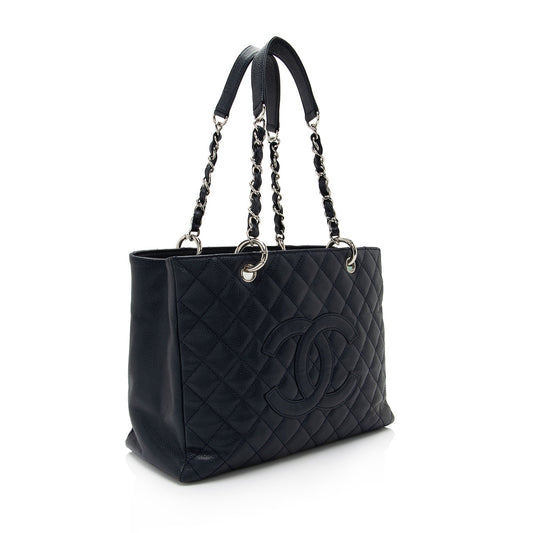 Chanel Caviar Leather Grand Shopping Tote (SHF-xyGXto)