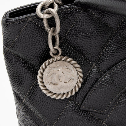 Chanel Caviar Leather Medallion Tote (SHF-16862)