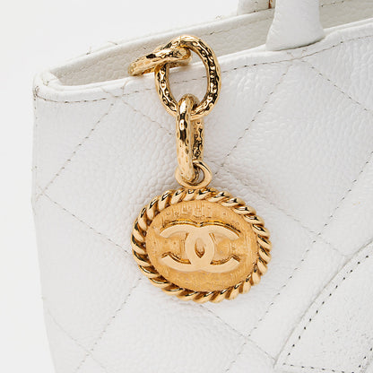 Chanel Caviar Leather Medallion Tote (SHF-20973)