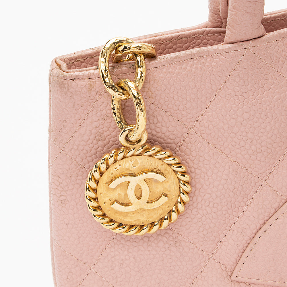 Chanel Caviar Leather Medallion Tote (SHF-20995)