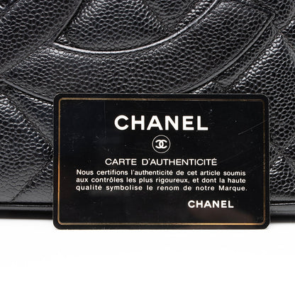 Chanel Caviar Leather Medallion Tote (SHF-23126)