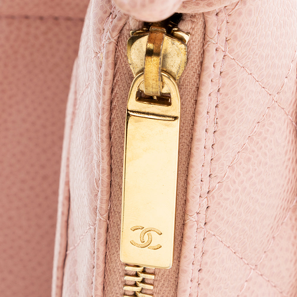 Chanel Caviar Leather Timeless CC Pochette (SHF-19704)