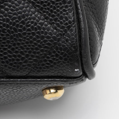 Chanel Caviar Leather Timeless CC Small Bowler Bag (SHF-SYECsY)