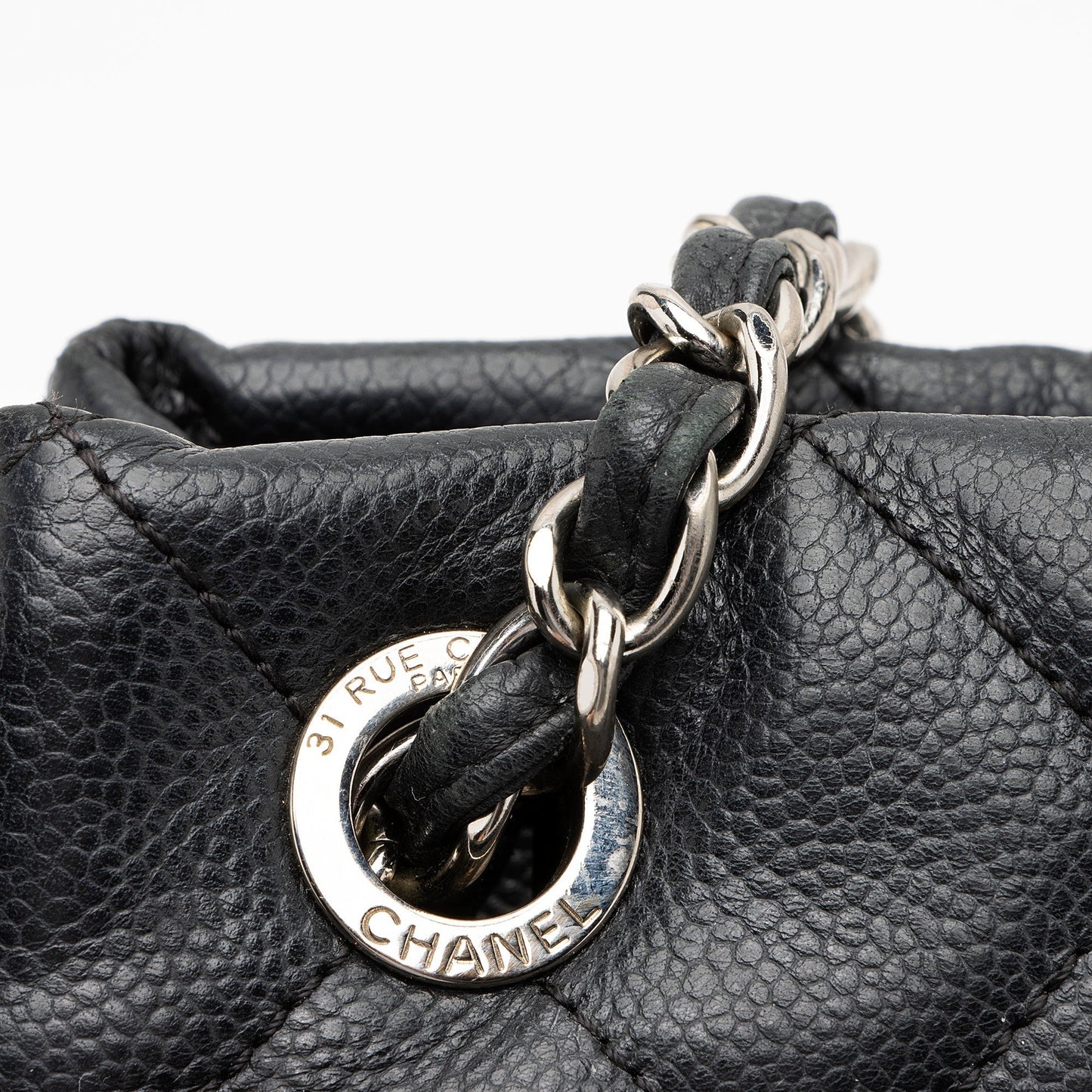 Chanel Caviar Leather Timeless CC Soft Large Tote (SHF-23601)