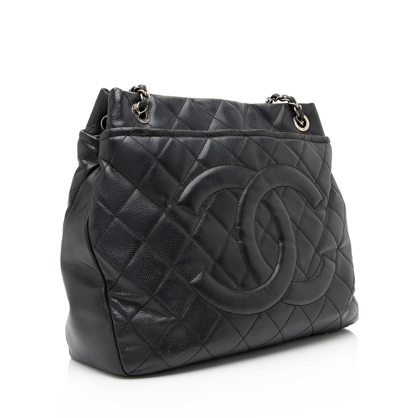 Chanel Caviar Leather Timeless CC Soft Large Tote (SHF-23601)