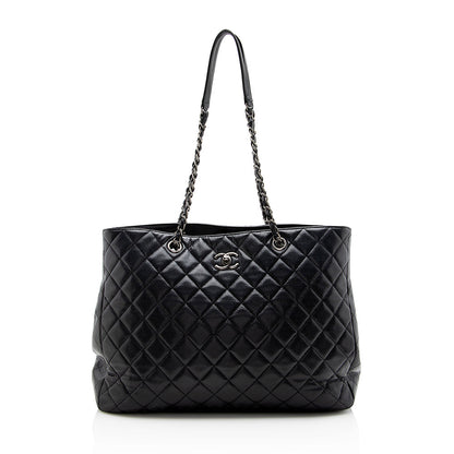 Chanel Caviar Leather Timeless Classic Tote (SHF-15455)