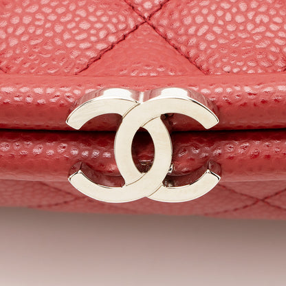 Chanel Caviar Leather Timeless Clutch (SHF-22293)