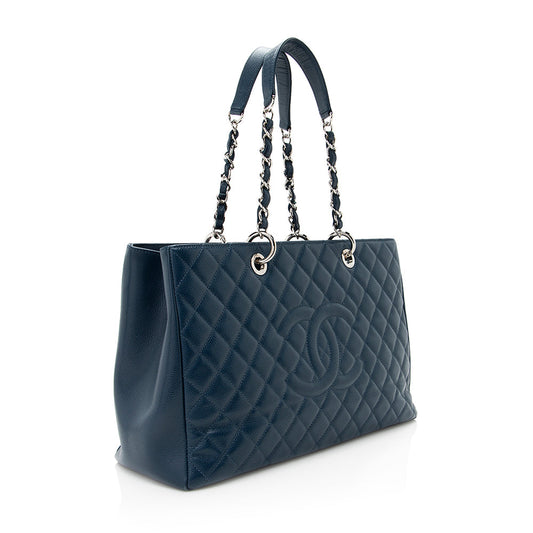 Chanel Caviar Leather XL Grand Shopping Tote (SHF-20114)