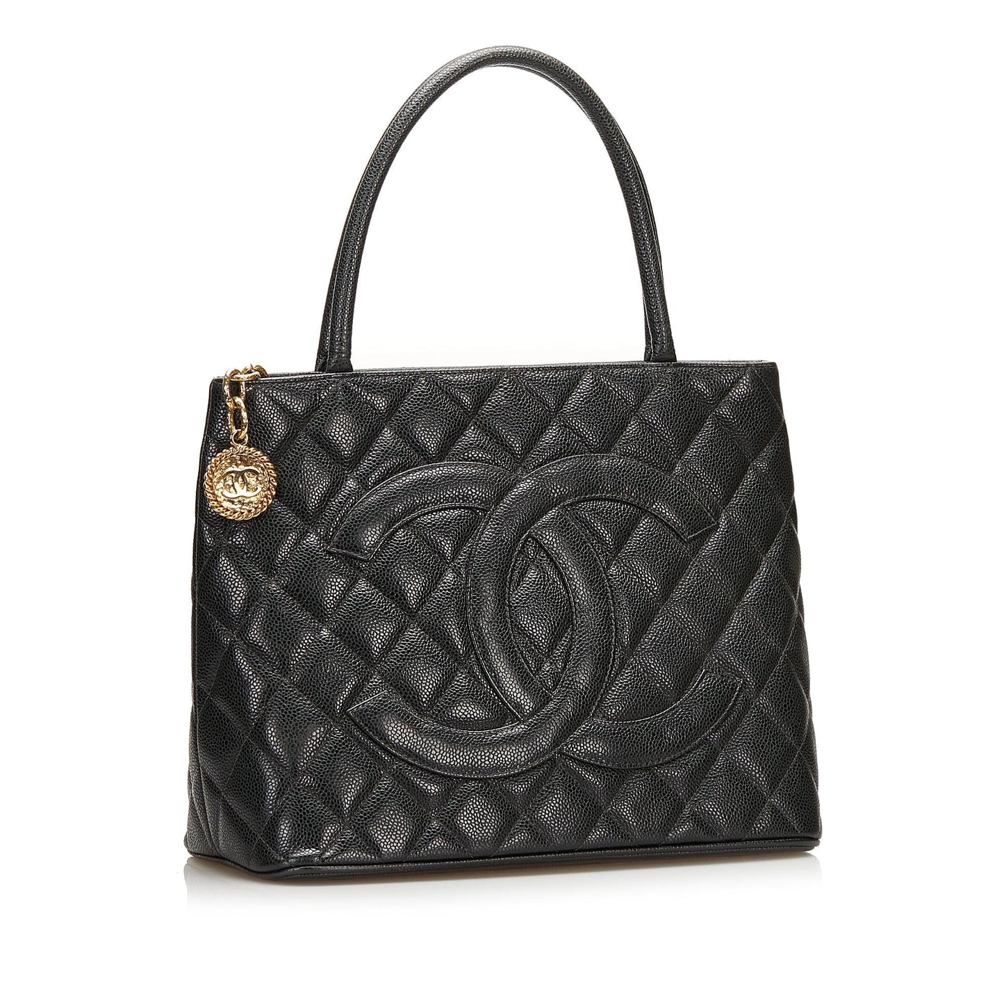 Chanel Caviar Medallion Tote (SHG-36029)