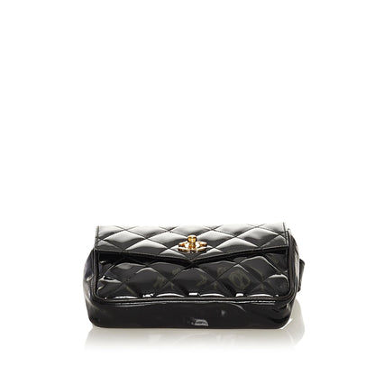 Chanel Chanel CC Patent Leather Belt Bag (SHG-Gqb22M)