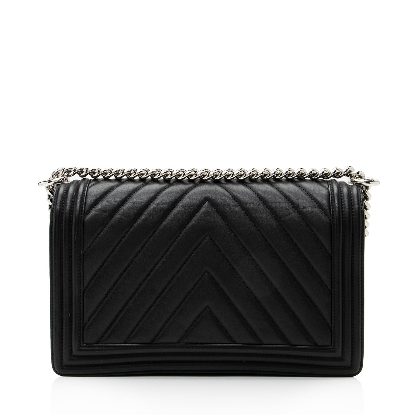 Chanel Chevron Lambskin New Medium Boy Bag (SHF-23076)