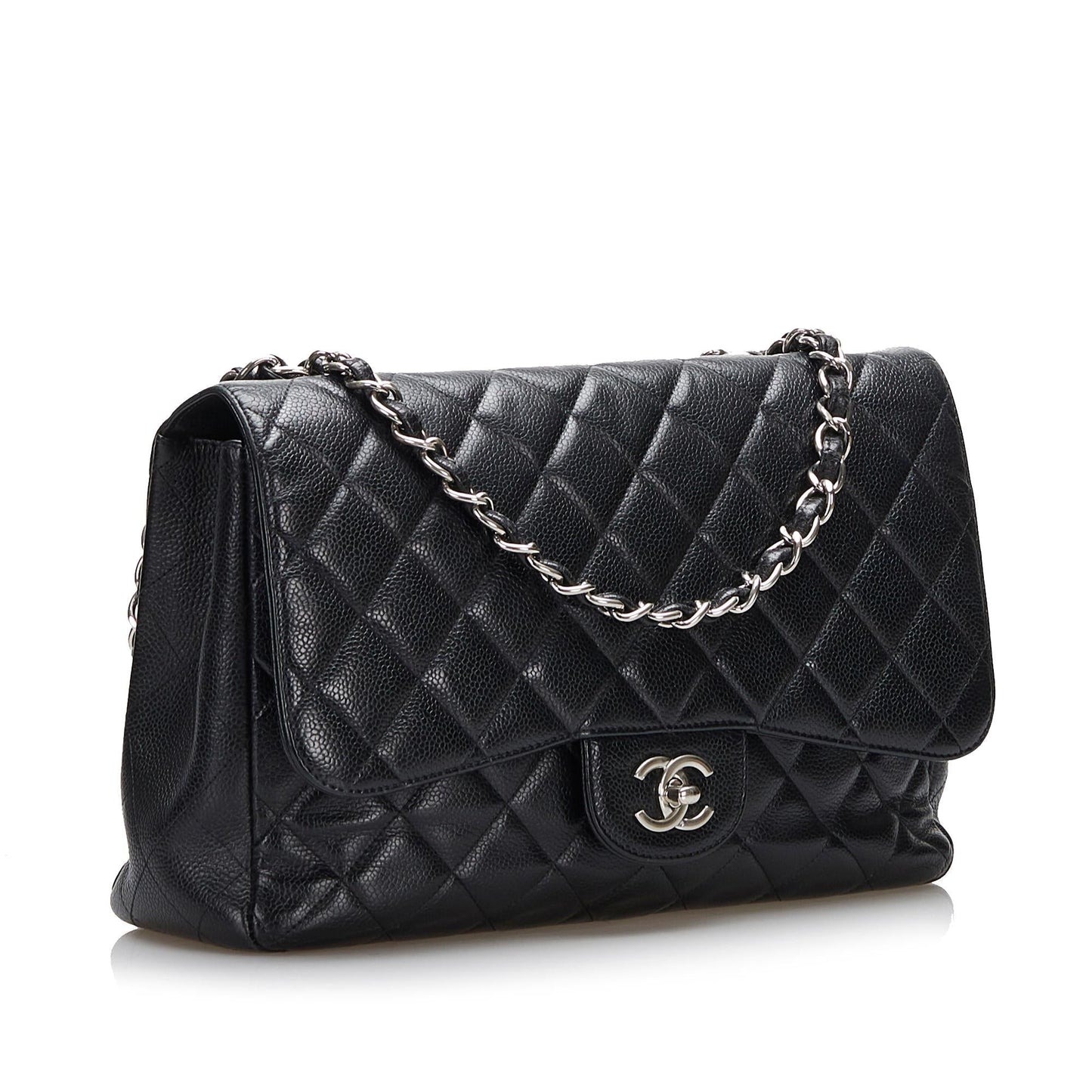 Chanel Classic Jumbo Caviar Single Flap (SHG-gQc9hE)